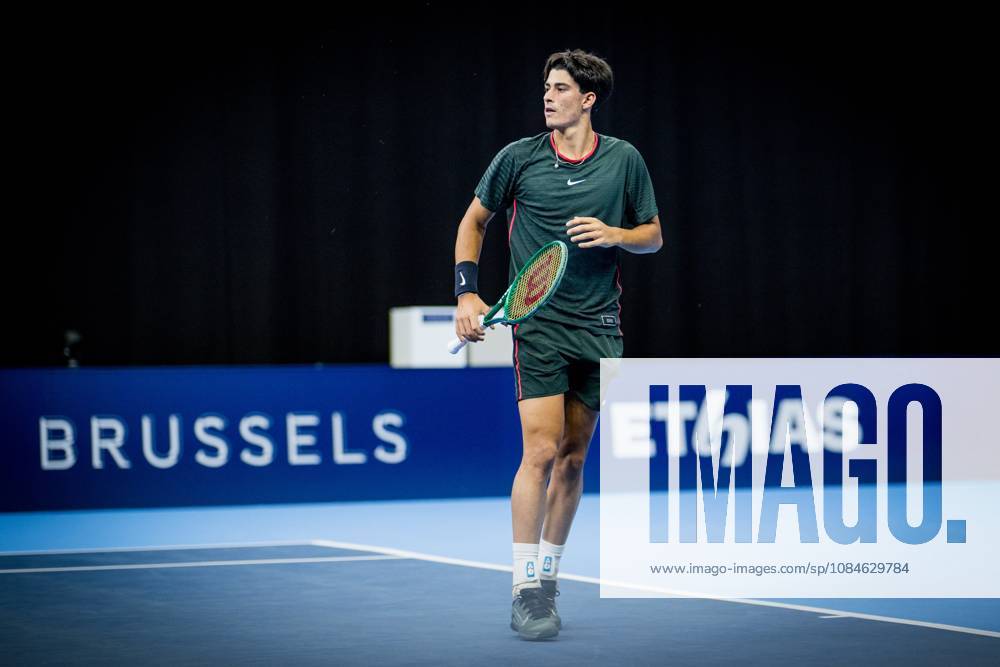 Federico Cina of Italy pictured in action during the European Open ATP, Tennis Herren tennis tournament in Brussels, on Saterday 17 October. This year s edition of the tournament is taking place from 17 to 25 October JASPERxJACOBS x190070324x