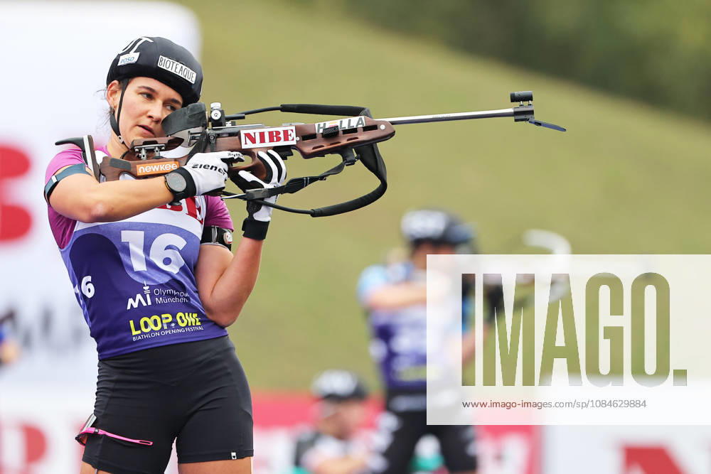 BIATHLON - Loop One Opening Festival MUNICH,GERMANY,17.OCT.26 - BIATHLON - Loop One Opening Festival. Image shows Dunja Zdouc (AUT). GEPAxpictures xThomasxBachun