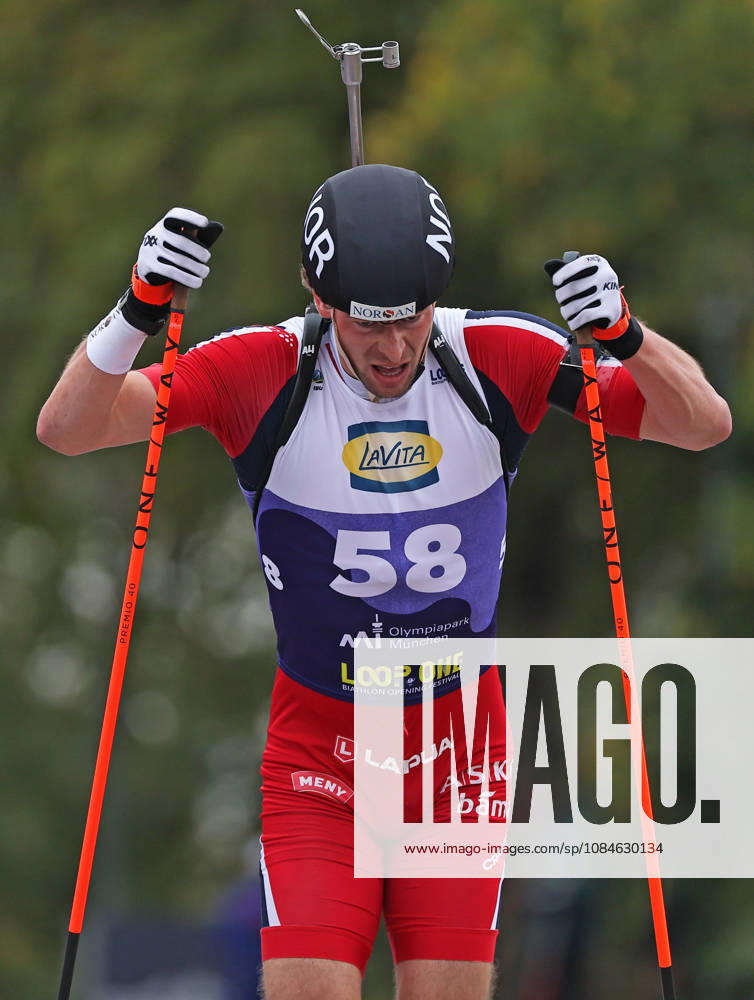 BIATHLON - Loop One Opening Festival MUNICH,GERMANY,17.OCT.26 - BIATHLON - Loop One Opening Festival. Image shows Sturla Holm Laegreid (NOR). GEPAxpictures xThomasxBachun