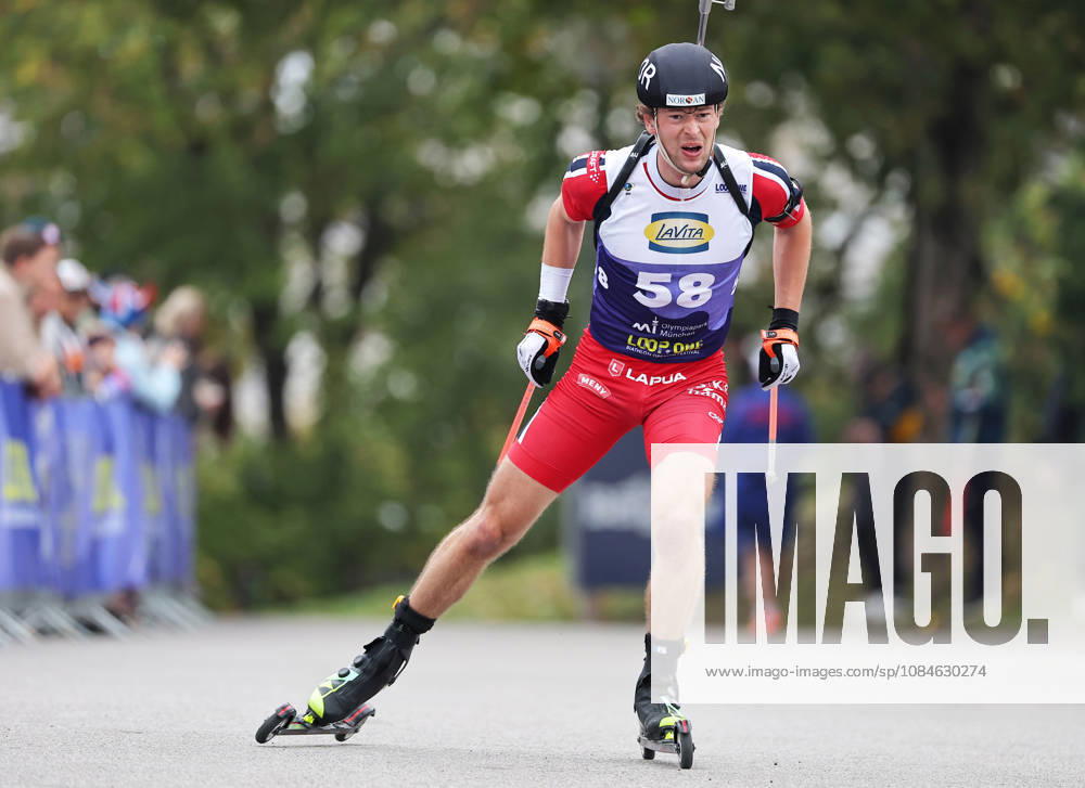 BIATHLON - Loop One Opening Festival MUNICH,GERMANY,17.OCT.26 - BIATHLON - Loop One Opening Festival. Image shows Sturla Holm Laegreid (NOR). GEPAxpictures xThomasxBachun