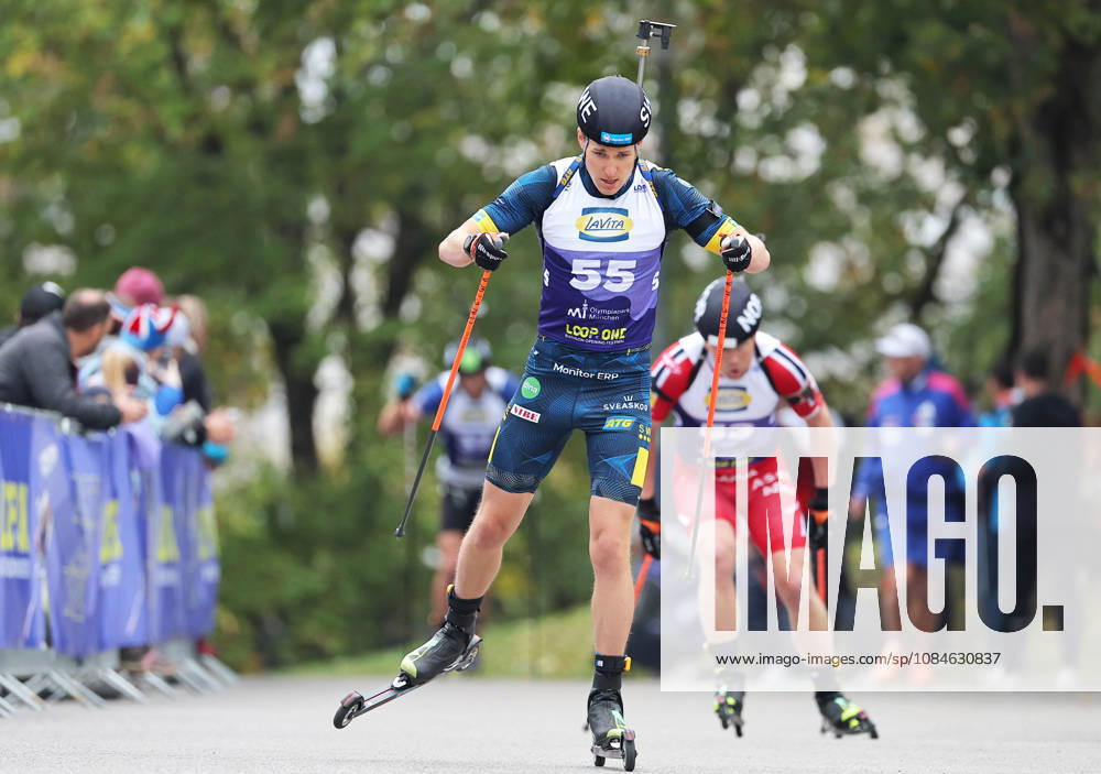 BIATHLON - Loop One Opening Festival MUNICH,GERMANY,17.OCT.26 - BIATHLON - Loop One Opening Festival. Image shows Martin Ponsiluoma (SWE). GEPAxpictures xThomasxBachun
