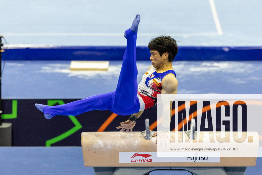 2026-10-17 Artistic Gymnastics World Championships 2026 - Day 1 ROTTERDAM, NETHERLANDS - OCTOBER 17: Junghyo Lee of South Korea competes during Day 1 of the Artistic Gymnastics World Championships 2026 at Rotterdam Ahoy on October 17, 2026 in Rotterdam, Netherlands. Rotterdam Rotterdam Ahoy Netherlands Content not available for redistribution in The Netherlands directly or indirectly through any third parties.