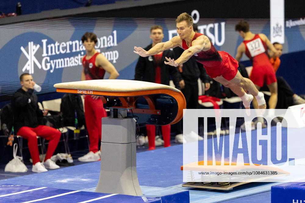 2026-10-17 Artistic Gymnastics World Championships 2026 - Day 1 ROTTERDAM, NETHERLANDS - OCTOBER 17: Daniel Marinov of Russia competes during Day 1 of the Artistic Gymnastics World Championships 2026 at Rotterdam Ahoy on October 17, 2026 in Rotterdam, Netherlands. Rotterdam Rotterdam Ahoy Netherlands Content not available for redistribution in The Netherlands directly or indirectly through any third parties.