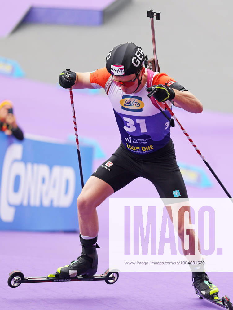 BIATHLON - Loop One Opening Festival MUNICH,GERMANY,17.OCT.26 - BIATHLON - Loop One Opening Festival. Image shows Lucas Fratzscher (GER). GEPAxpictures xThomasxBachun