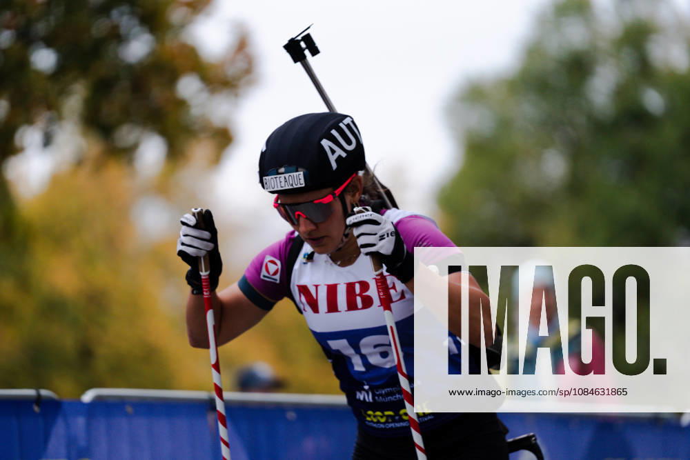 GER, Biathlon, Frauen, IBU Biathlon Loop One Festival 2026, Saison 2026 2027, Super Sprint Qualifikation Damen Dunja Zdouc ( AUT, 16 ) im Portrait München Olympiapark Bayern Deutschland