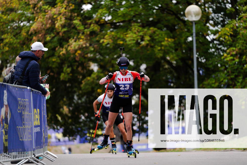 GER, Biathlon, Frauen, IBU Biathlon Loop One Festival 2026, Saison 2026 2027, Super Sprint Qualifikation Damen Aita Gasparin ( SUI, 23 ) im Anstieg München Olympiapark Bayern Deutschland
