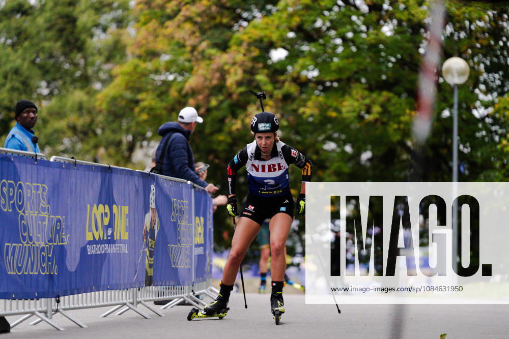 GER, Biathlon, Frauen, IBU Biathlon Loop One Festival 2026, Saison 2026 2027, Super Sprint Qualifikation Damen Johanna Puff ( DEU, 3 ) im Anstieg München Olympiapark Bayern Deutschland
