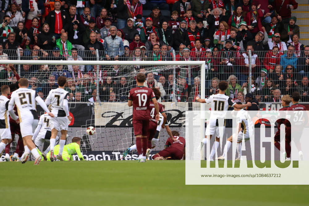 Fussball, Herren, 1. Bundesliga, Saison 2026 2027, SV 07 Elversberg - FC Augsburg, Lukas Petkov (SV 07 Elversberg) erzielt das Tor zum 1:0 Elversberg Ursapharm-Arena an der Kaiserlinde Saarland Deutschland