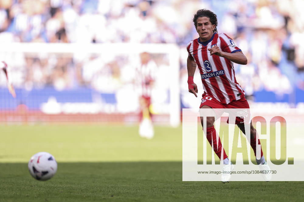 Giuliano Simeone of Atletico de Madrid in action during the Spanish league, LaLiga EA Sports, football match played between RCD Espanyol and Atletico de Madrid at RCDE Stadium on October 17, 2026 in Cornella, Spain. RCD Espanyol V Atletico De Madrid - LaLiga EA Sports - ZUMAa181 20261017_zaa_a181_135