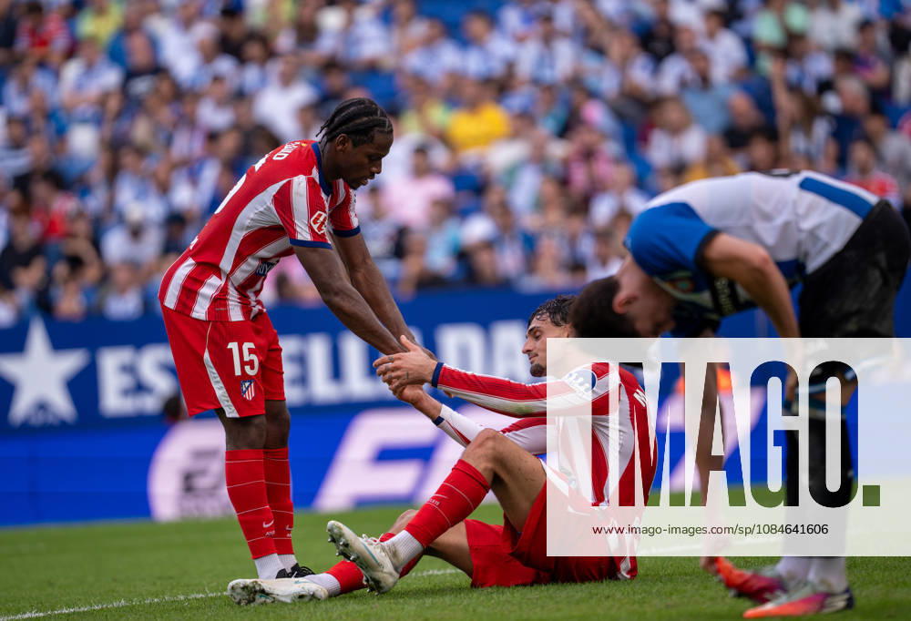 ESP: LaLiga EA Sports RCD Espanyol v Atletico Madrid Thomas Lemar of Atletico de Madrid and Marc Pubill of Atletico de Madrid during LaLiga EA Sports between RCD Espanyol v Atletico Madrid played at RCDE Stadium in El Prat de Llobregat, Barcelona on October 17, 2026 in Spain Spain Futbol