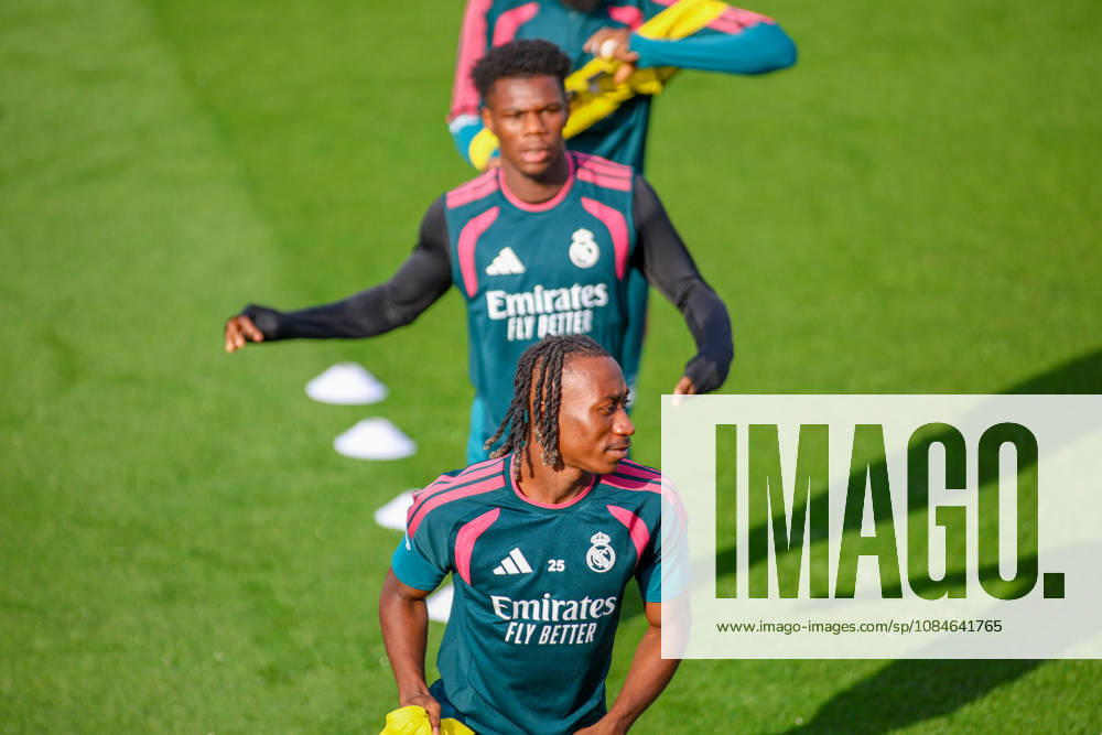 ESP: Real Madrid Training day Yan Diomande of Real Madrid during the training day of Real Madrid ahead the Spanish League, LaLiga EA Sports, football match against Real Sociedad at Ciudad Deportiva Real Madrid in Valdebebas, Madrid on october 17, 2026, Spain Madrid Spain