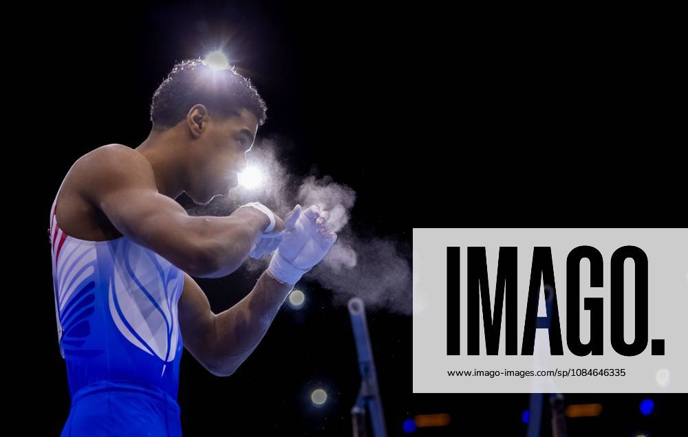 ROTTERDAM - Elijah Faverus during the qualifications at the World Gymnastics Championships in Rotterdam Ahoy. IRIS VAN DEN BROEK ANP ANPxSportx IVx 572717765 originalFilename: 572717765