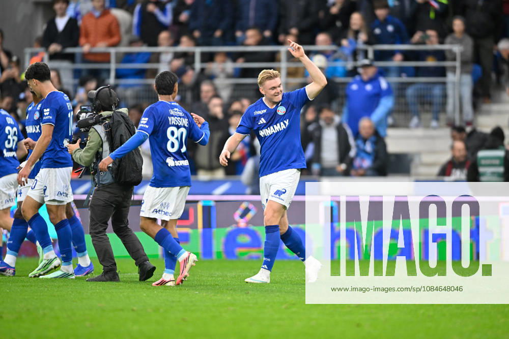 RC Strasbourg Alsace v Paris Saint-Germain - Ligue 1 McDonald s 2026 2027 Conrad HARDER of Strasbourg during Ligue 1 McDonald s match between Strasbourg and Paris at Stade de la Meinau on October 17, 2026 in Strasbourg, France. Strasbourg France