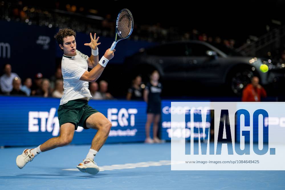 Gilles-Arnaud Bailly of Belgium pictured in action during the European Open ATP, Tennis Herren tennis tournament in Brussels, on Saterday 17 October. This year s edition of the tournament is taking place from 17 to 25 October JASPERxJACOBS x190089281x