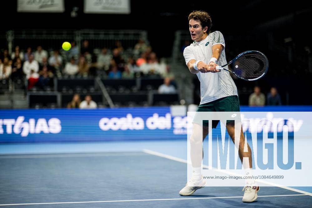 Gilles-Arnaud Bailly of Belgium pictured in action during the European Open ATP, Tennis Herren tennis tournament in Brussels, on Saterday 17 October. This year s edition of the tournament is taking place from 17 to 25 October JASPERxJACOBS x190089391x