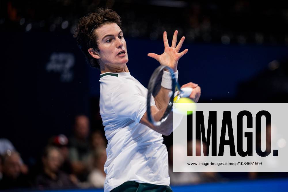 Gilles-Arnaud Bailly of Belgium pictured in action during the European Open ATP, Tennis Herren tennis tournament in Brussels, on Saterday 17 October. This year s edition of the tournament is taking place from 17 to 25 October JASPERxJACOBS x190089653x