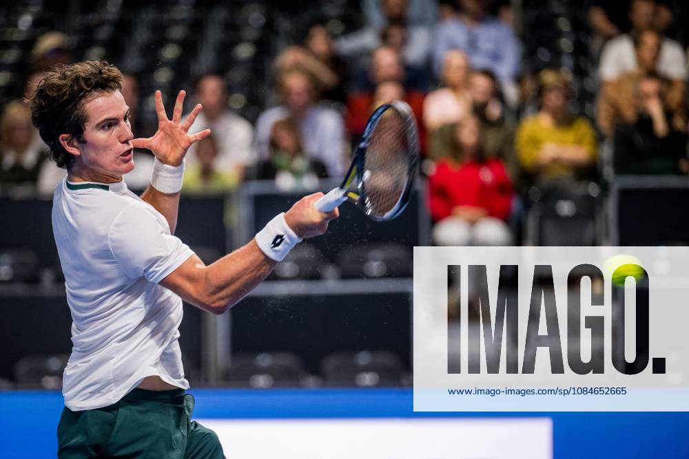 Gilles-Arnaud Bailly of Belgium pictured in action during the European Open ATP, Tennis Herren tennis tournament in Brussels, on Saterday 17 October. This year s edition of the tournament is taking place from 17 to 25 October JASPERxJACOBS x190090176x