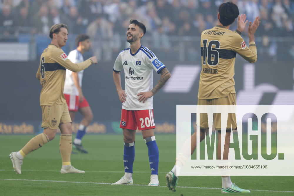 2026.10.17 Fussball 1. Bundesliga Hamburger Sportverein - VfB Stuttgart v.l. Fabio Daniel Ferreira Vieira (Hamburger SV, 20) enttaeuscht, enttaeusch schauend, dissapointed, traurig, frustriert, frust, gefrustet (DFL DFB regulations prohibit any use of photographs as image sequences and or quasi-video.