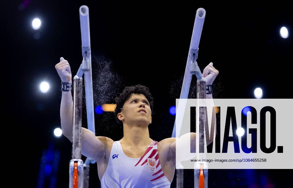 ROTTERDAM - Jermain Gruenberg during the qualifications at the World Gymnastics Championships in Rotterdam Ahoy. IRIS VAN DEN BROEK ANP ANPxSportx IVx 572729302 originalFilename: 572729302