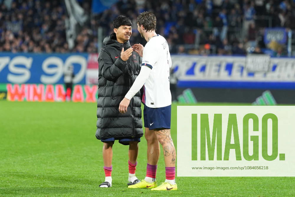 RC Strasbourg Alsace v Paris Saint-Germain - Ligue 1 McDonald s 2026 2027 Dro FERNANDEZ of Paris Saint Germain and Illia ZABARNYI of Paris Saint Germain of Paris Saint Germain during Ligue 1 McDonald s match between Strasbourg and Paris at Stade de la Meinau on October 17, 2026 in Strasbourg, France. Strasbourg France