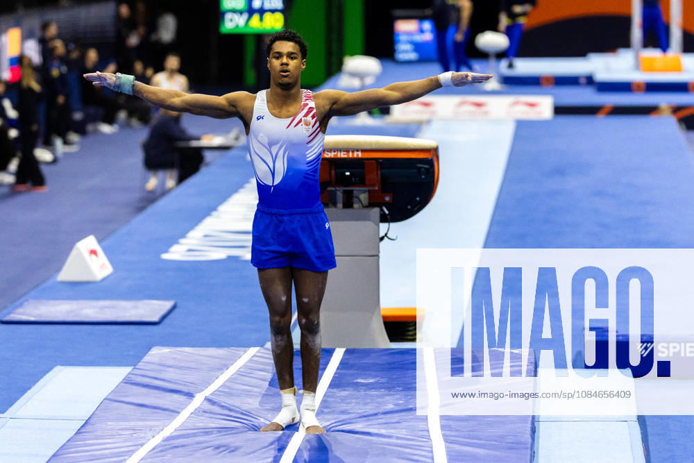 2026-10-17 Artistic Gymnastics World Championships 2026 - Day 1 ROTTERDAM, NETHERLANDS - OCTOBER 17: Elijah Faverus of Netherlands competes during Day 1 of the Artistic Gymnastics World Championships 2026 at Rotterdam Ahoy on October 17, 2026 in Rotterdam, Netherlands. Rotterdam Rotterdam Ahoy Netherlands Content not available for redistribution in The Netherlands directly or indirectly through any third parties.
