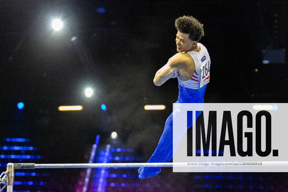 2026-10-17 Artistic Gymnastics World Championships 2026 - Day 1 ROTTERDAM, NETHERLANDS - OCTOBER 17: Jermain Grünberg of Netherlands competes during Day 1 of the Artistic Gymnastics World Championships 2026 at Rotterdam Ahoy on October 17, 2026 in Rotterdam, Netherlands. Rotterdam Rotterdam Ahoy Netherlands Content not available for redistribution in The Netherlands directly or indirectly through any third parties.