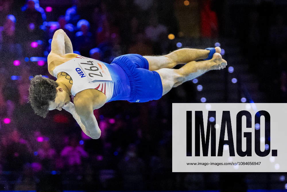 2026-10-17 Artistic Gymnastics World Championships 2026 - Day 1 ROTTERDAM, NETHERLANDS - OCTOBER 17: Jermain Grünberg of Netherlands competes during Day 1 of the Artistic Gymnastics World Championships 2026 at Rotterdam Ahoy on October 17, 2026 in Rotterdam, Netherlands. Rotterdam Rotterdam Ahoy Netherlands Content not available for redistribution in The Netherlands directly or indirectly through any third parties.