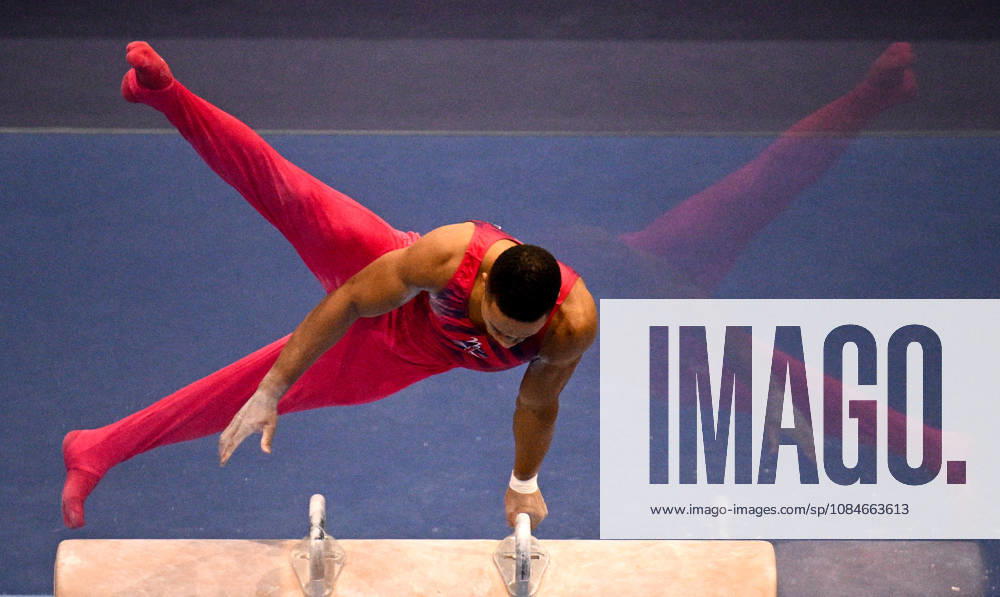Netherlands Artistic Gymnastics World Championships Qualifiers 9266881 17.10.2026 Britain s Joe Fraser competes on the pommel horse during the men s qualification of the 2026 World Artistic Gymnastics Championships in Rotterdam, the Netherlands. Alexey Filippov Sputnik Rotterdam Netherlands