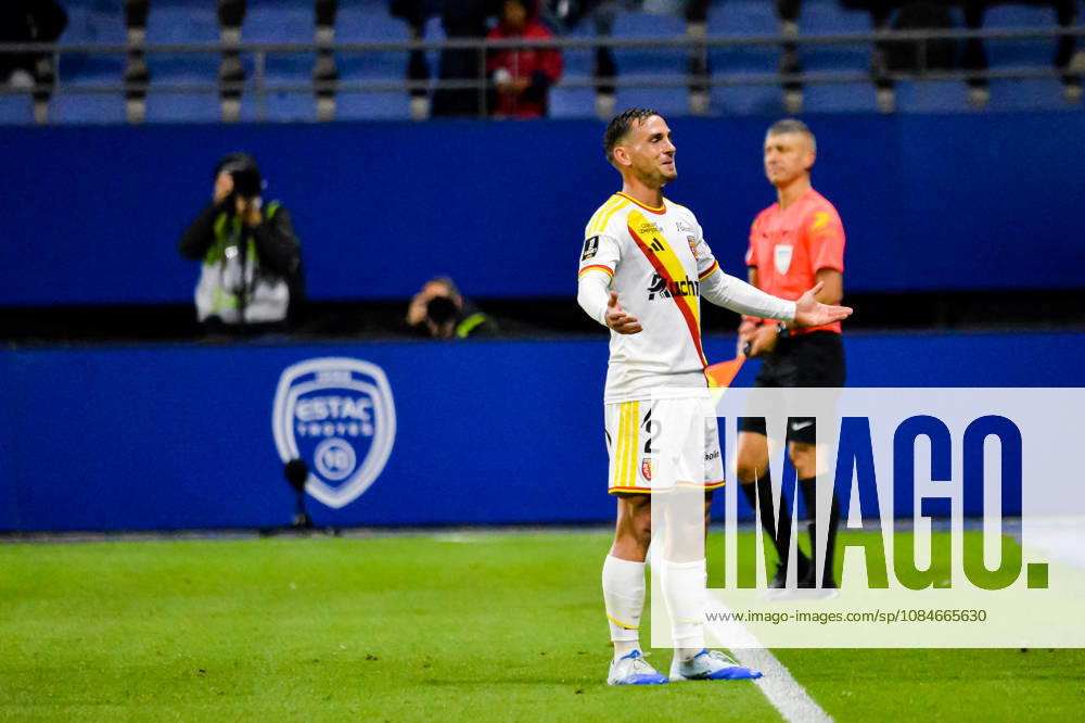 Joie des joueurs du RC Lens aprés le but de Ruben Aguilar (RC Lens)