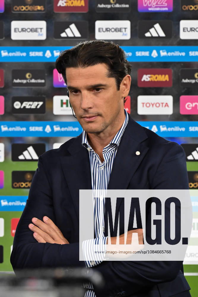 IPA89815877 - Francois Modesto, Chief of Football for Genoa Cricket and Football Club, before Matchday 7 of the Serie A Championship between A.S. Roma and Genoa Cricket and Football Club at the Olympic Stadium on September 17, 2026, in Rome, Italy.