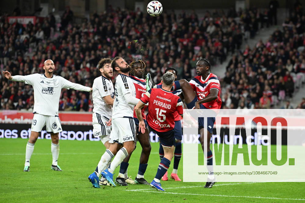 LOSC Lille v Stade Brestois 29 - Ligue 1 McDonald s 2026 2027 Gautier LLORIS and Tanguy KOUASSI and Ludovic AJORQUE during Ligue 1 McDonald s between Lille and Brest at Stade Pierre Mauroy on October 17, 2026 in Lille, France. Lille France