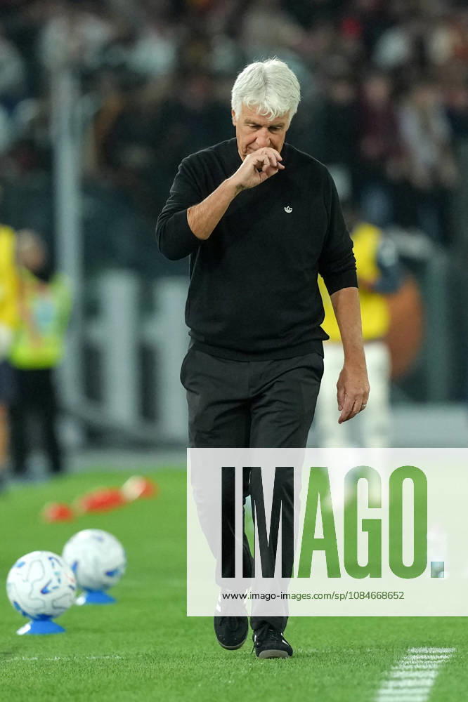 Gian Piero Gasperini, head coach of AS Roma, during the Serie A 2026 2027 football match between AS Roma and Genoa CFC at Stadio Olimpico in Rome (Italy), October 17, 2026. antoniettaxbaldassarre