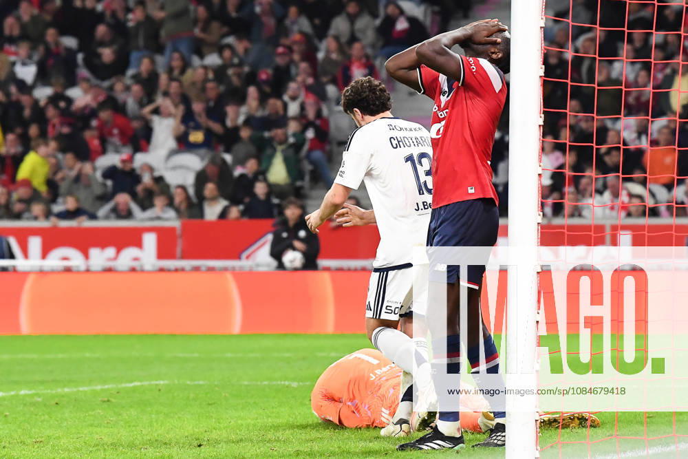 Lille OSC vs Brest Tanguy Nianzou (23) of Lille looks dejected during the French Mc Donalds Ligue 1 season 2026 - 2027 matchday 7 game between Lille OSC and Stade Brest on October 17 , 2026 in Lille, France. (Photo by Jill Delsaux Isosport) Lille France