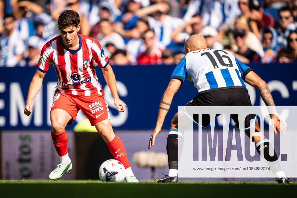 Julian ALVAREZ of Atletico Madrid during the LaLiga match between RCD Espanyol de Barcelona and Atletico de Madrid at RCDE Stadium on October 17, 2026 in Barcelona, Spain. RCD Espanyol De Barcelona V Atletico De Madrid - LaLiga - ZUMAm308 20261017_zsp_m308_003