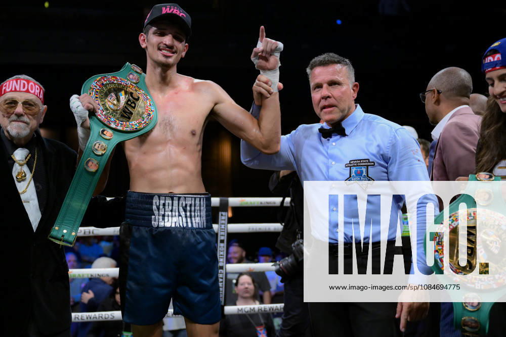 SEBASTIAN FUNDORA defeats ERMAL HADRIBEAJ via KO in round 12 at the Chelsea of The Cosmopolitan in Las Vegas. Las Vegas USA - ZUMAo117 20261018_zsp_o117_003