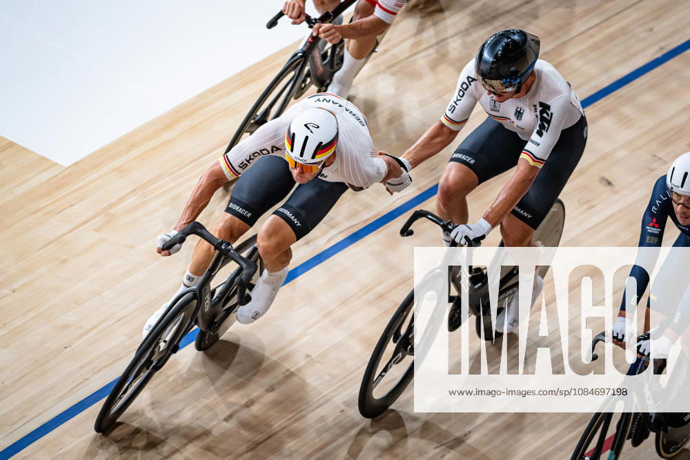 KLUGE Roger, AUGENSTEIN Moritz: UCI Track cycling, Rad, Radsport, Bahnrad, Bahn World Championships 2026 KLUGE Roger - AUGENSTEIN Moritz ( GER ) Germany Querformat - quer - horizontal - Landscape - Event Veranstaltung: UCI Track Cycling World Championships 2026 - Category Kategorie: Cycling - Track Cycling World Championships - Elite Men - Location Ort: Asia - China - Shanghai - Chongming - Shanghai Velodrome - Discipline: Madison - Distance: 50 km - Date Datum: 18.10.2026 Sunday Day 5 -