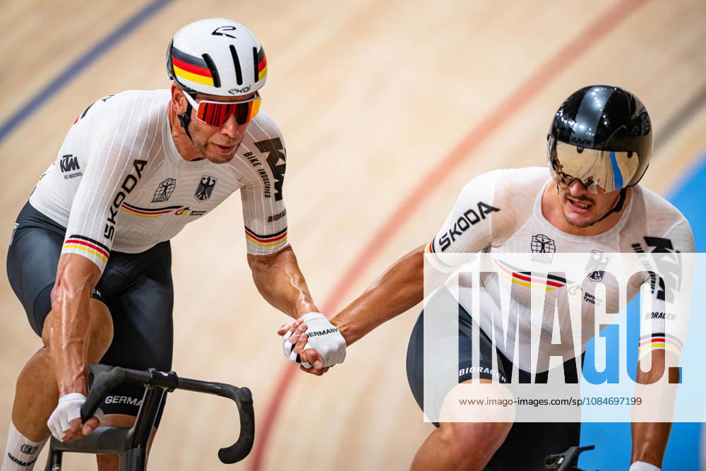 KLUGE Roger, AUGENSTEIN Moritz: UCI Track cycling, Rad, Radsport, Bahnrad, Bahn World Championships 2026 KLUGE Roger - AUGENSTEIN Moritz ( GER ) Germany Querformat - quer - horizontal - Landscape - Event Veranstaltung: UCI Track Cycling World Championships 2026 - Category Kategorie: Cycling - Track Cycling World Championships - Elite Men - Location Ort: Asia - China - Shanghai - Chongming - Shanghai Velodrome - Discipline: Madison - Distance: 50 km - Date Datum: 18.10.2026 Sunday Day 5 -