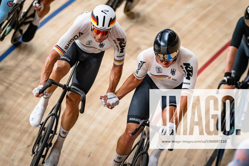 KLUGE Roger, AUGENSTEIN Moritz: UCI Track cycling, Rad, Radsport, Bahnrad, Bahn World Championships 2026 KLUGE Roger - AUGENSTEIN Moritz ( GER ) Germany Querformat - quer - horizontal - Landscape - Event Veranstaltung: UCI Track Cycling World Championships 2026 - Category Kategorie: Cycling - Track Cycling World Championships - Elite Men - Location Ort: Asia - China - Shanghai - Chongming - Shanghai Velodrome - Discipline: Madison - Distance: 50 km - Date Datum: 18.10.2026 Sunday Day 5 -