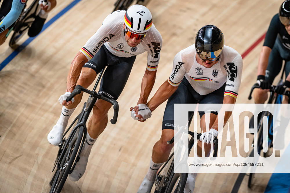 KLUGE Roger, AUGENSTEIN Moritz: UCI Track cycling, Rad, Radsport, Bahnrad, Bahn World Championships 2026 KLUGE Roger - AUGENSTEIN Moritz ( GER ) Germany Querformat - quer - horizontal - Landscape - Event Veranstaltung: UCI Track Cycling World Championships 2026 - Category Kategorie: Cycling - Track Cycling World Championships - Elite Men - Location Ort: Asia - China - Shanghai - Chongming - Shanghai Velodrome - Discipline: Madison - Distance: 50 km - Date Datum: 18.10.2026 Sunday Day 5 -