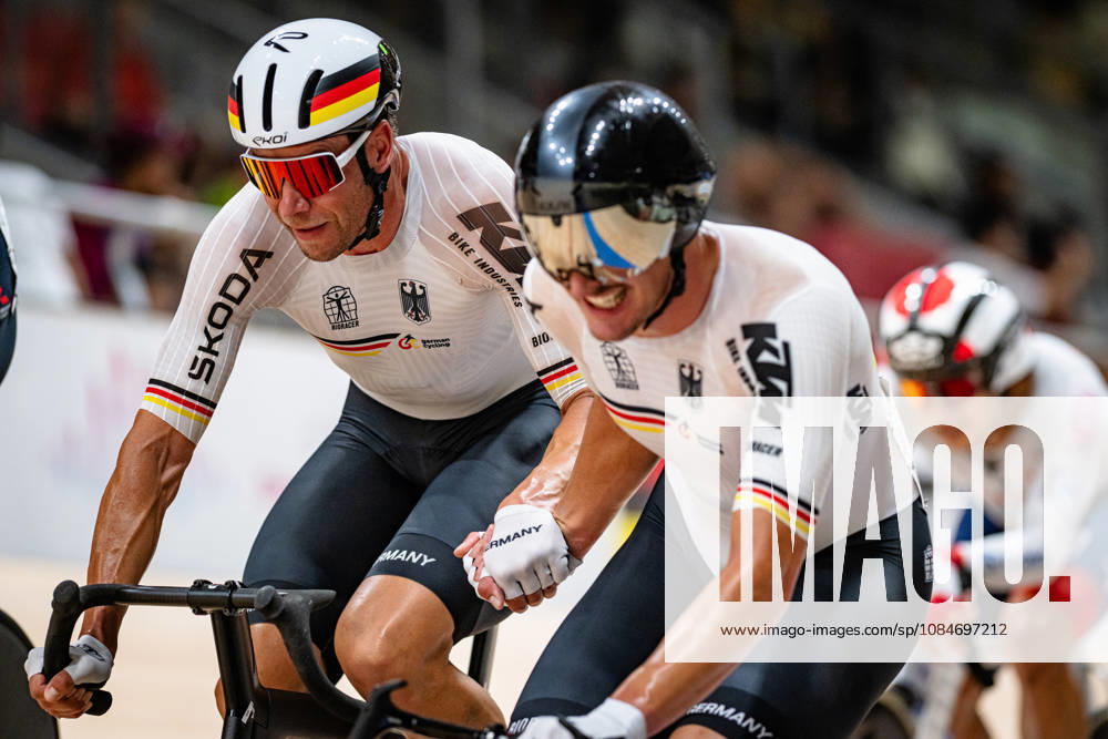 KLUGE Roger, AUGENSTEIN Moritz: UCI Track cycling, Rad, Radsport, Bahnrad, Bahn World Championships 2026 KLUGE Roger - AUGENSTEIN Moritz ( GER ) Germany Querformat - quer - horizontal - Landscape - Event Veranstaltung: UCI Track Cycling World Championships 2026 - Category Kategorie: Cycling - Track Cycling World Championships - Elite Men - Location Ort: Asia - China - Shanghai - Chongming - Shanghai Velodrome - Discipline: Madison - Distance: 50 km - Date Datum: 18.10.2026 Sunday Day 5 -