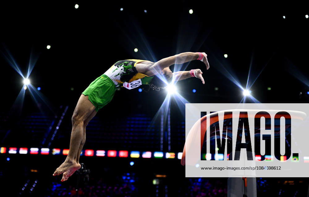 Netherlands Artistic Gymnastics World Championships Qualifiers 9267111 18.10.2026 Jamaica s Elel Wahrmann-Baker competes on the vault during the men s qualification of the 2026 World Artistic Gymnastics Championships in Rotterdam, the Netherlands. Alexey Filippov Sputnik Rotterdam Netherlands