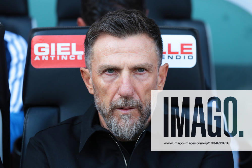 Lecce s head coach Eusebio Di Francesco during the Serie A soccer match between Udinese and Lecce at the Friuli Stadium in Udine, north east Italy - October 18, 2026. - Soccer