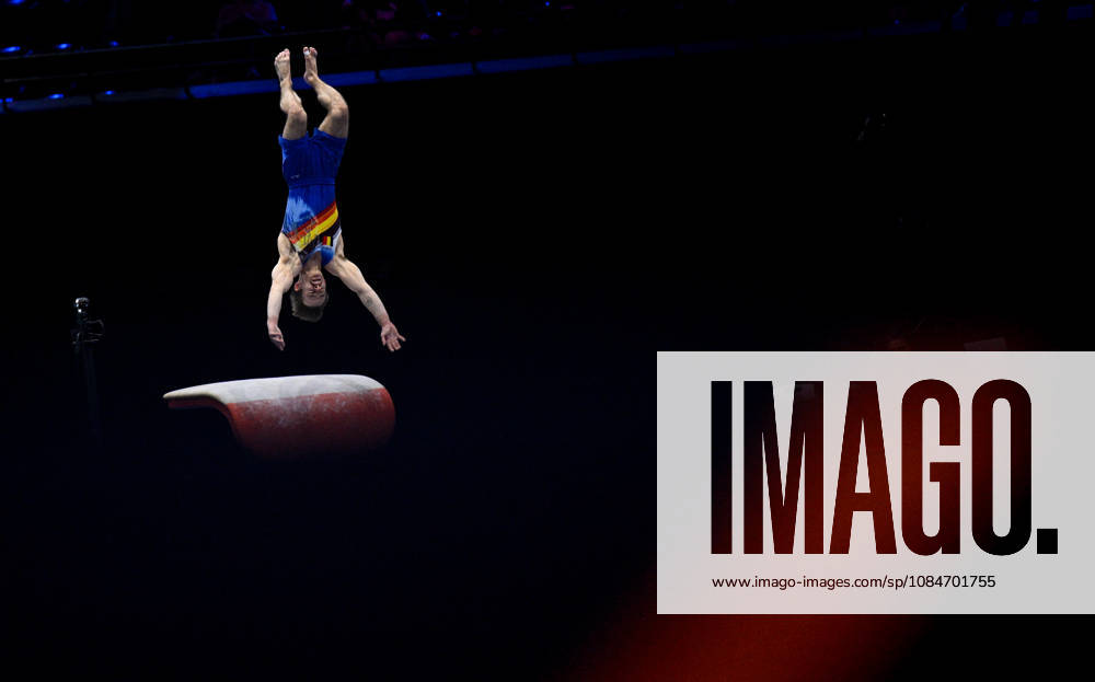 Netherlands Artistic Gymnastics World Championships Qualifiers 9267164 18.10.2026 Belgium s Glen Cuyle competes on the vault during the men s qualification of the 2026 World Artistic Gymnastics Championships in Rotterdam, the Netherlands. Alexey Filippov Sputnik Rotterdam Netherlands