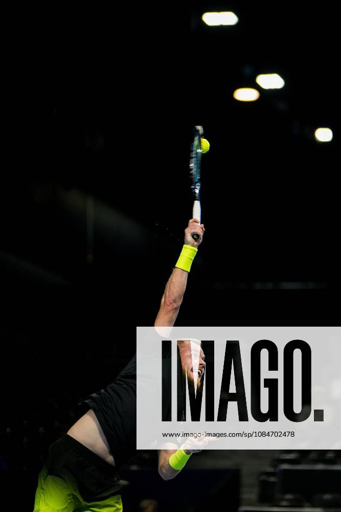 Remy Bertola of Switzerland pictured in action during the European Open ATP, Tennis Herren tennis tournament in Brussels, on Sunday 18 October. This year s edition of the tournament is taking place from 17 to 25 October JASPERxJACOBS x190192806x