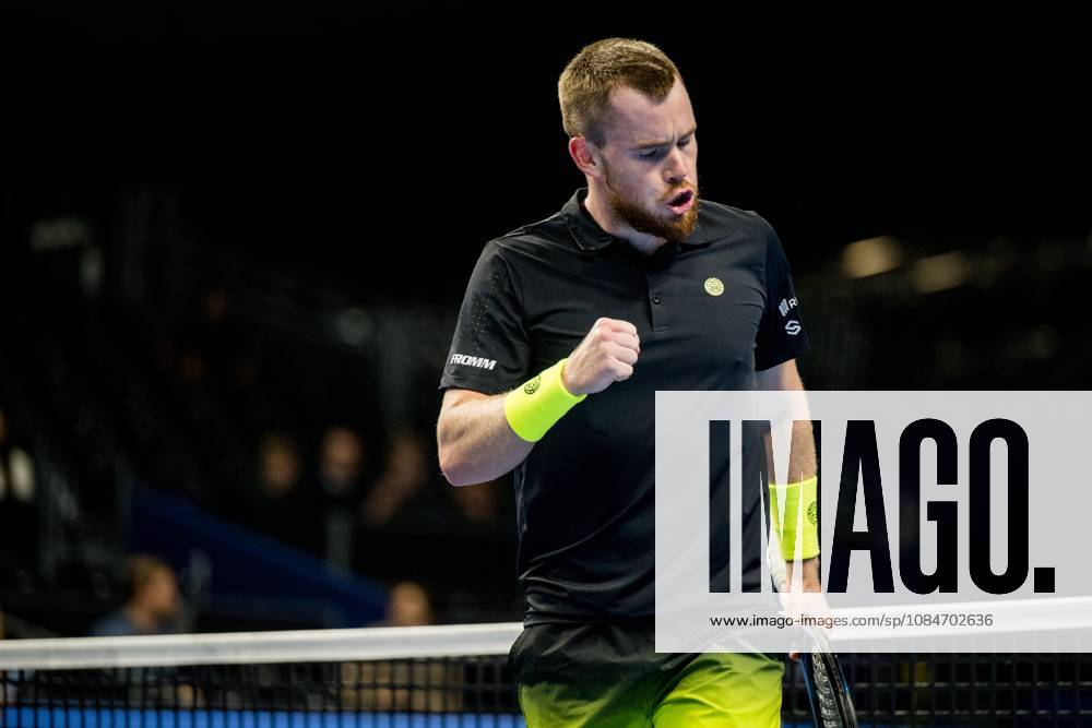 Remy Bertola of Switzerland pictured in action during the European Open ATP, Tennis Herren tennis tournament in Brussels, on Sunday 18 October. This year s edition of the tournament is taking place from 17 to 25 October JASPERxJACOBS x190193032x