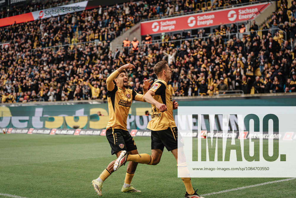 Im Bild: Niklas Hauptmann (27, SG Dynamo Dresden) trifft 11 Meter nach Faul 18.10.2026, SG Dynamo Dresden - 1. FC Magdeburg, 2. BUNDESLIGA - 8. SPIELTAG, Fußball, Deutschland, Dresden, Rudolf-Harbig-Stadion
