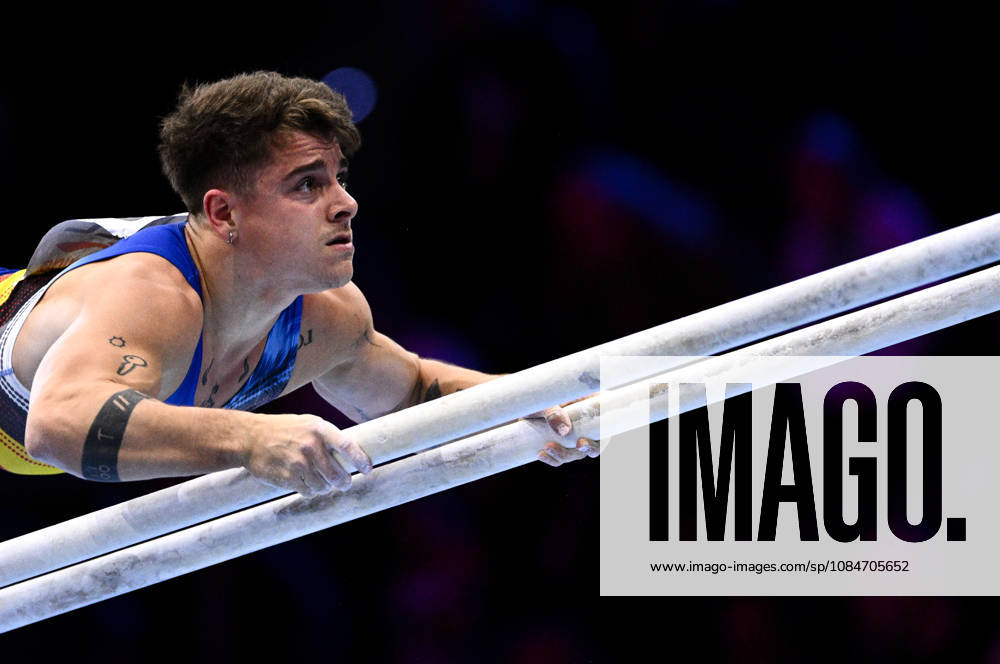 Netherlands Artistic Gymnastics World Championships Qualifiers 9267292 18.10.2026 Belgium s Victor Martinez competes on the parallel bars during the men s qualification of the 2026 World Artistic Gymnastics Championships in Rotterdam, the Netherlands. Alexey Filippov Sputnik Rotterdam Netherlands