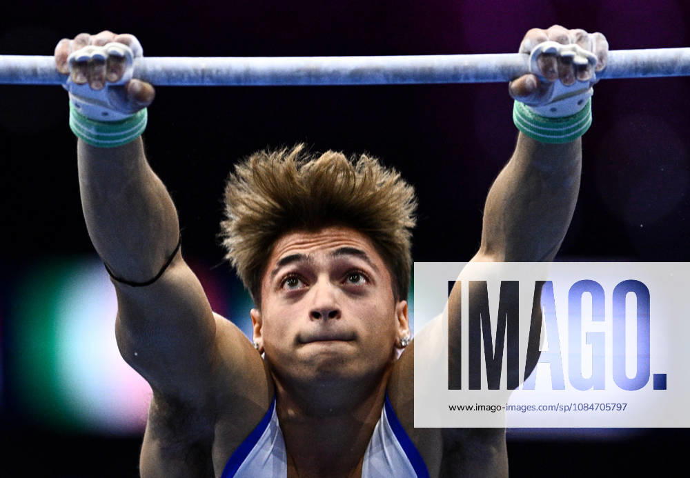 Netherlands Artistic Gymnastics World Championships Qualifiers 9267296 18.10.2026 Italy s Simone Speranza competes on the horizontal bar during the men s qualification of the 2026 World Artistic Gymnastics Championships in Rotterdam, the Netherlands. Alexey Filippov Sputnik Rotterdam Netherlands