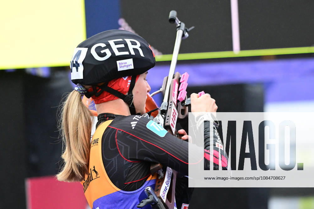 BIATHLON - TANNHEIMER Julia GER bei der Qualifikation Super Sprint der Damen Herren während des Loop One Biathlon Opening Festival im Olypiapark München am 18.10.2026, Deutschland, Bayern München Hans-Jochen-Vogel-Platz Olypiapark Bayern Deutschland