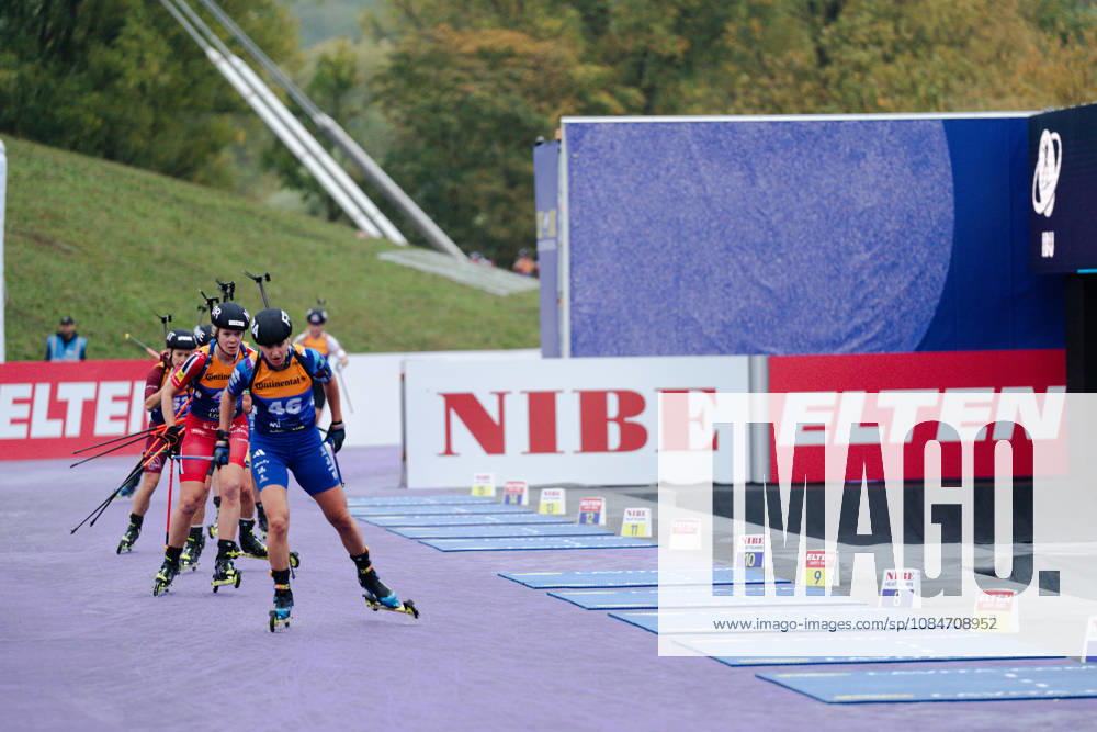 GER, Biathlon, Frauen, IBU Biathlon Loop One Festival 2026, Saison 2026 2027, Super Sprint Qualifikation Damen Heat 1-4 Julia Simon ( FRA, 46 ) am Schießstand München Olympiapark Bayern Deutschland